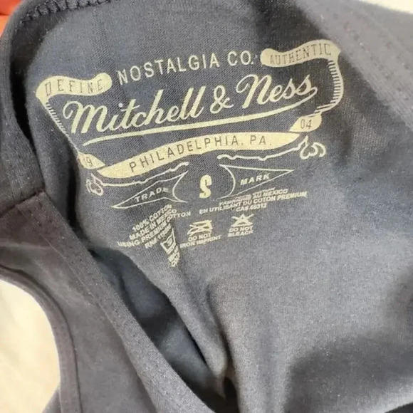 NEW Mitchell & Ness MLB Seattle Mariners Stars Stripe Tank Top Crewneck Navy S - Picture 7 of 9